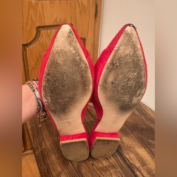 Fericzot Slingback Buckle Flat Pointed Toe Backless Mule Slides Loafers Suede 11 - Picture 5 of 7